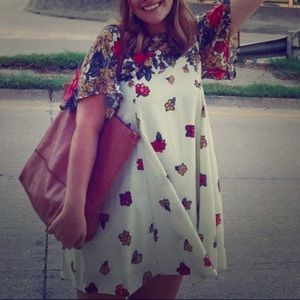 Floral Print Urban Outfitters Swing Mini Dress